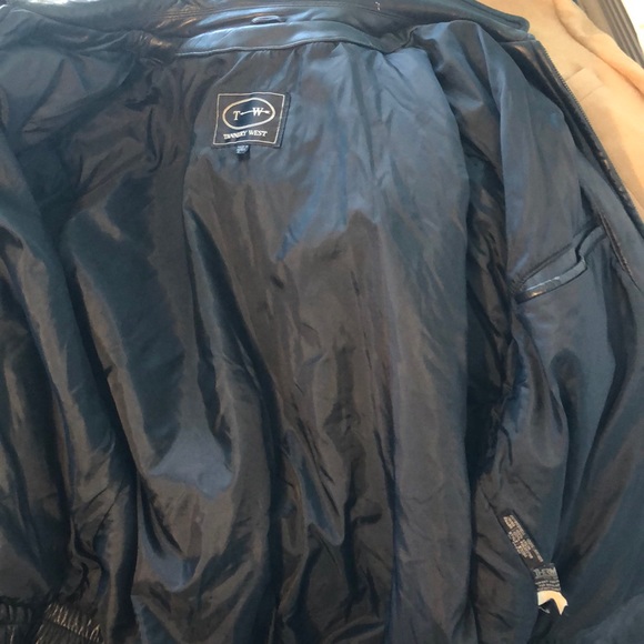 Tannery West Leather Jacket Men’s Black Size Large - Picture 9 of 10